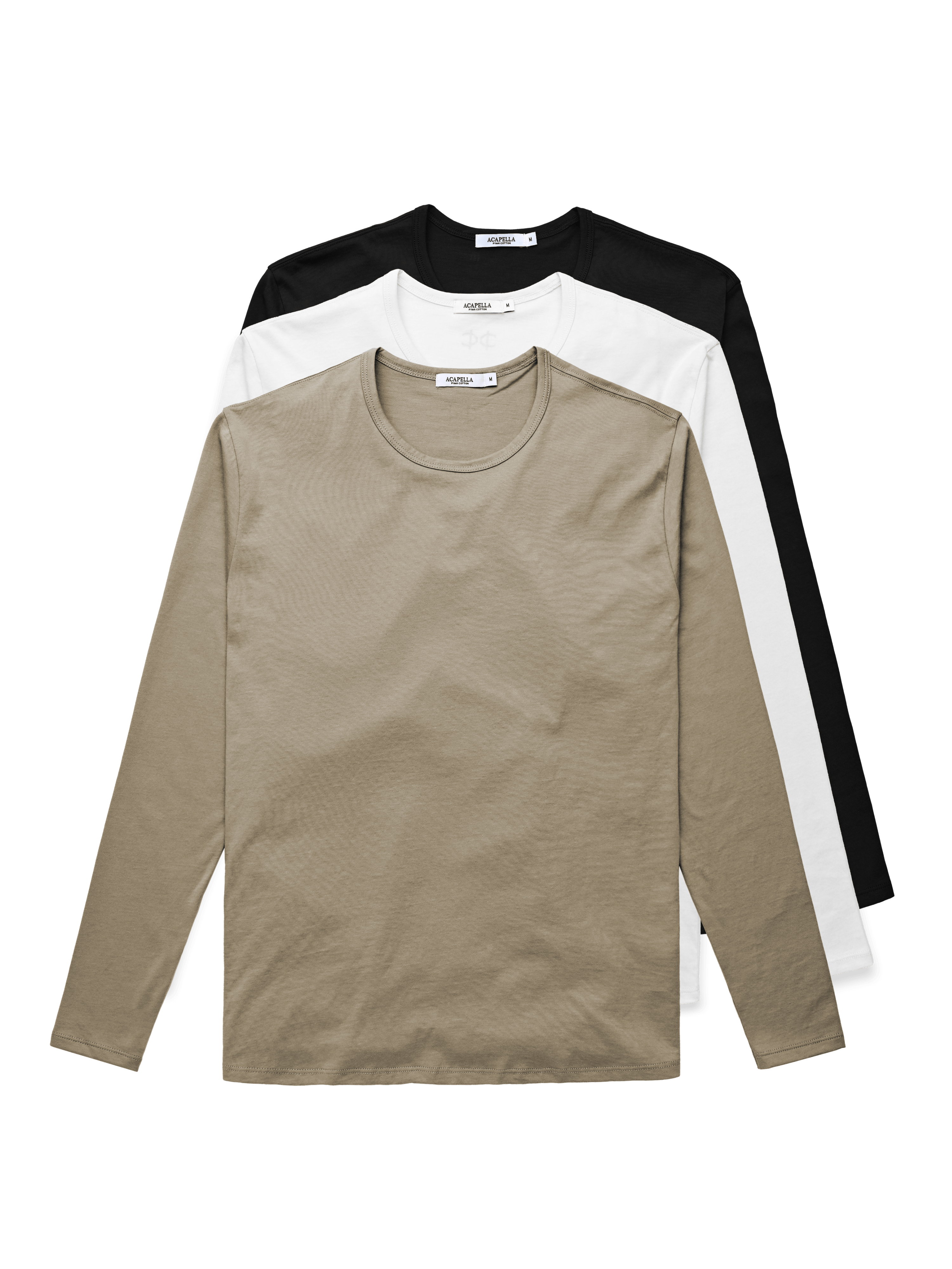 3-Pack LS Stain Repellent Pima - Tee