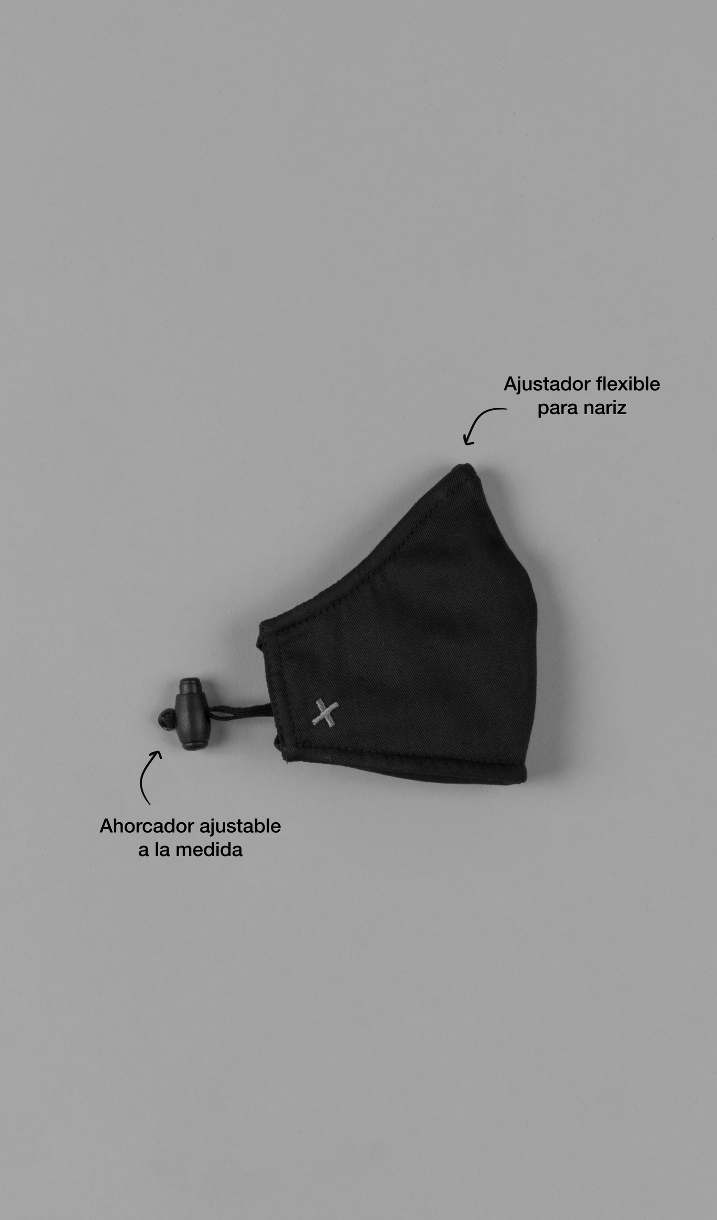 Acapella Ropa Acapella Face Mask Cubre Bocas - Black