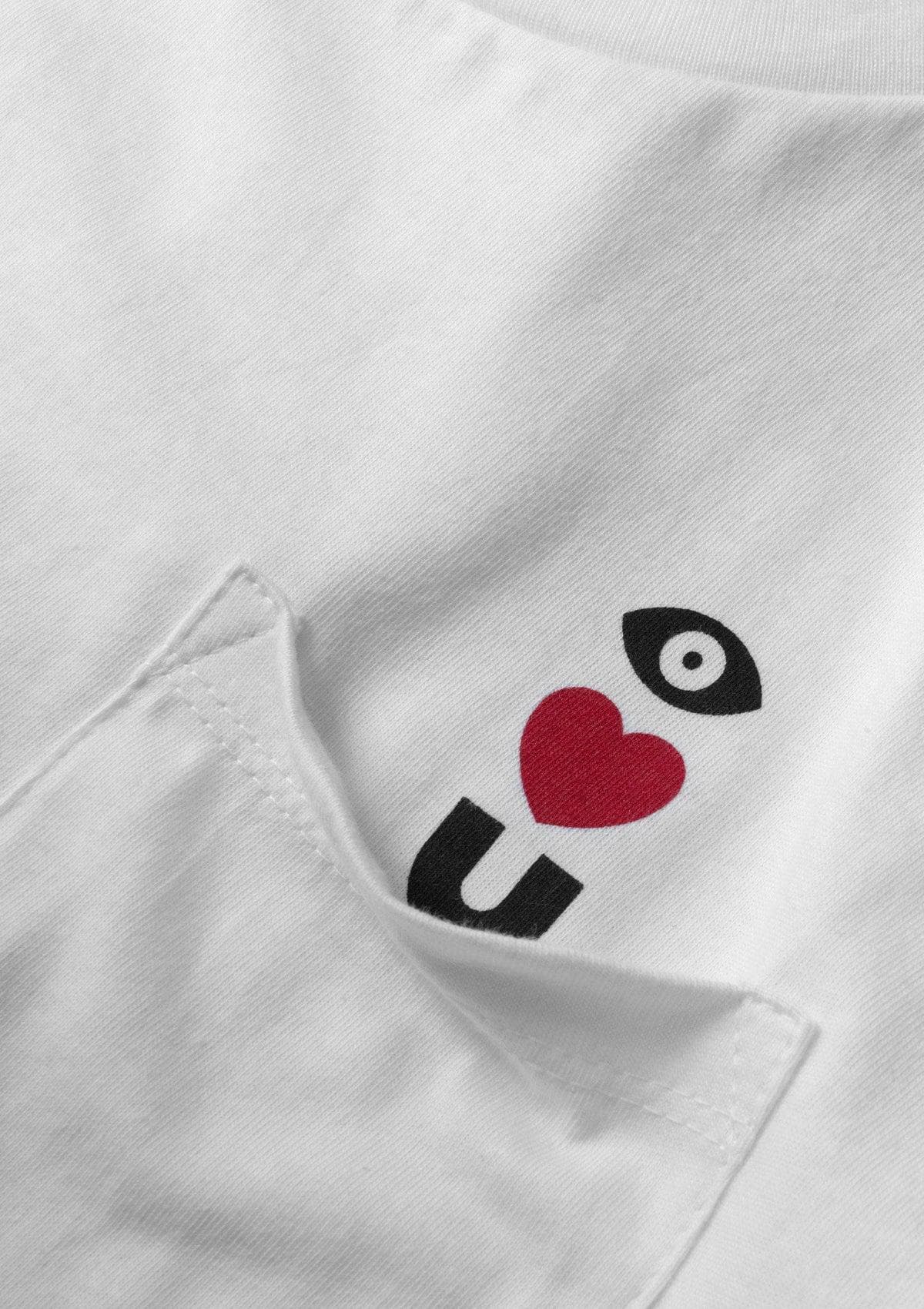 Acapella Ropa Men Graphics Playera Eye Love U - White