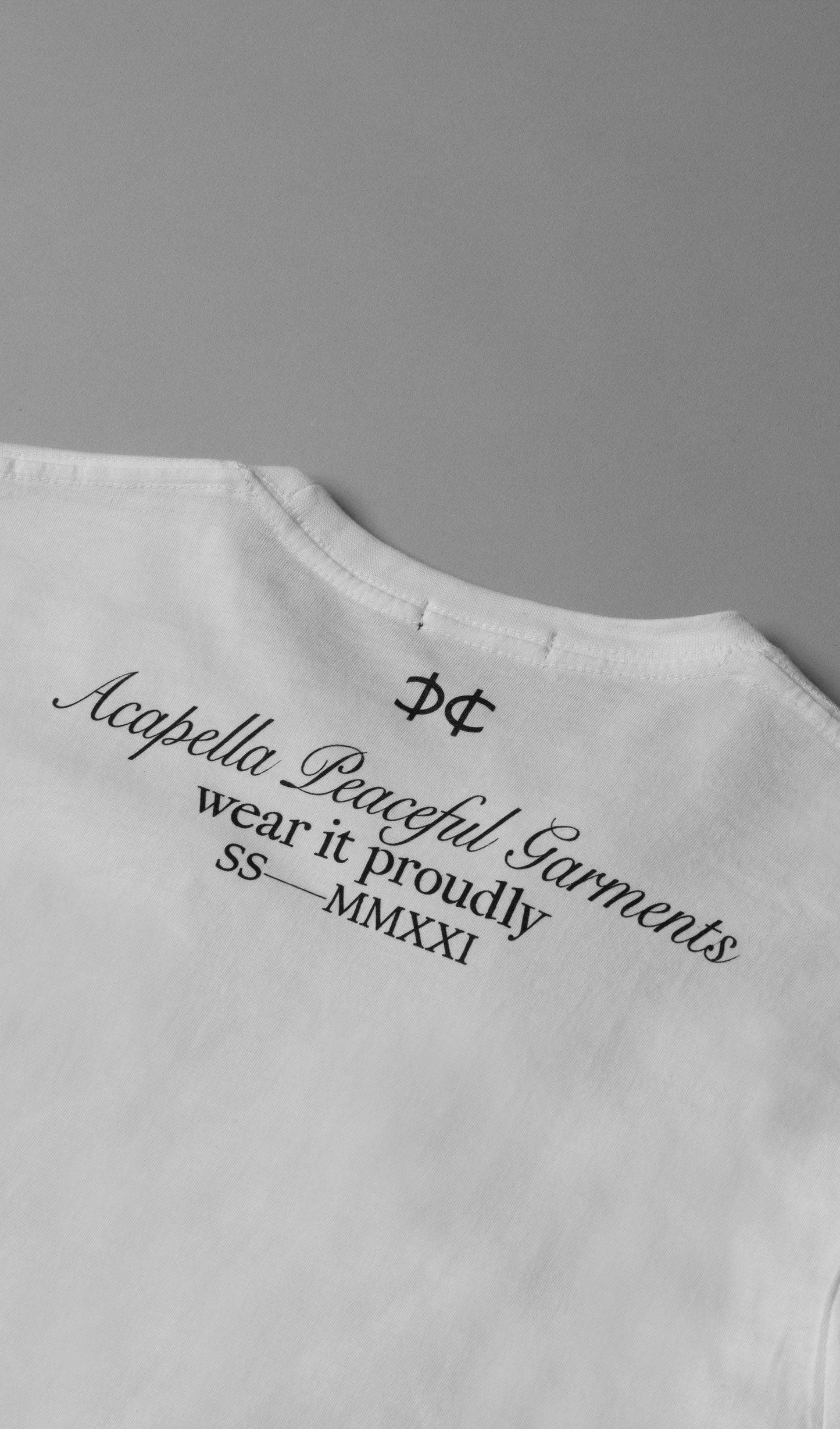 Acapella Ropa Men Graphics Playera Todo va a Estar Bien - Peace
