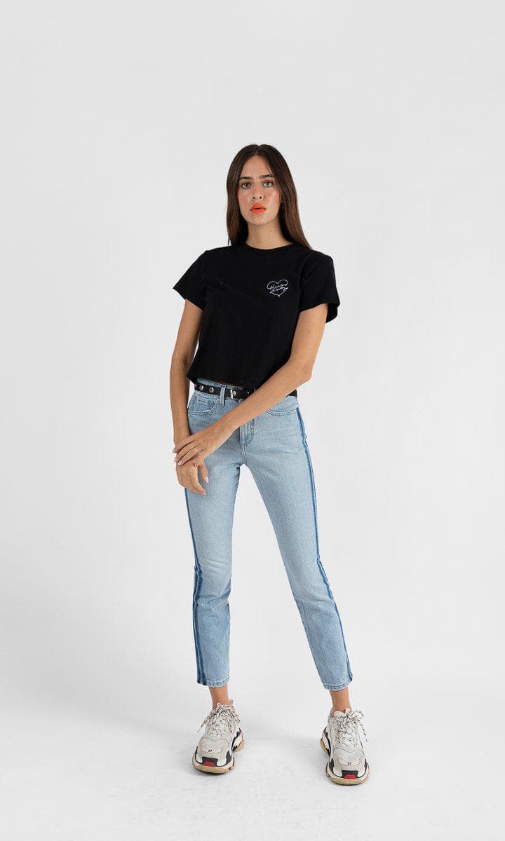 Acapella Ropa Women Graphics Playera Keep It Healthy