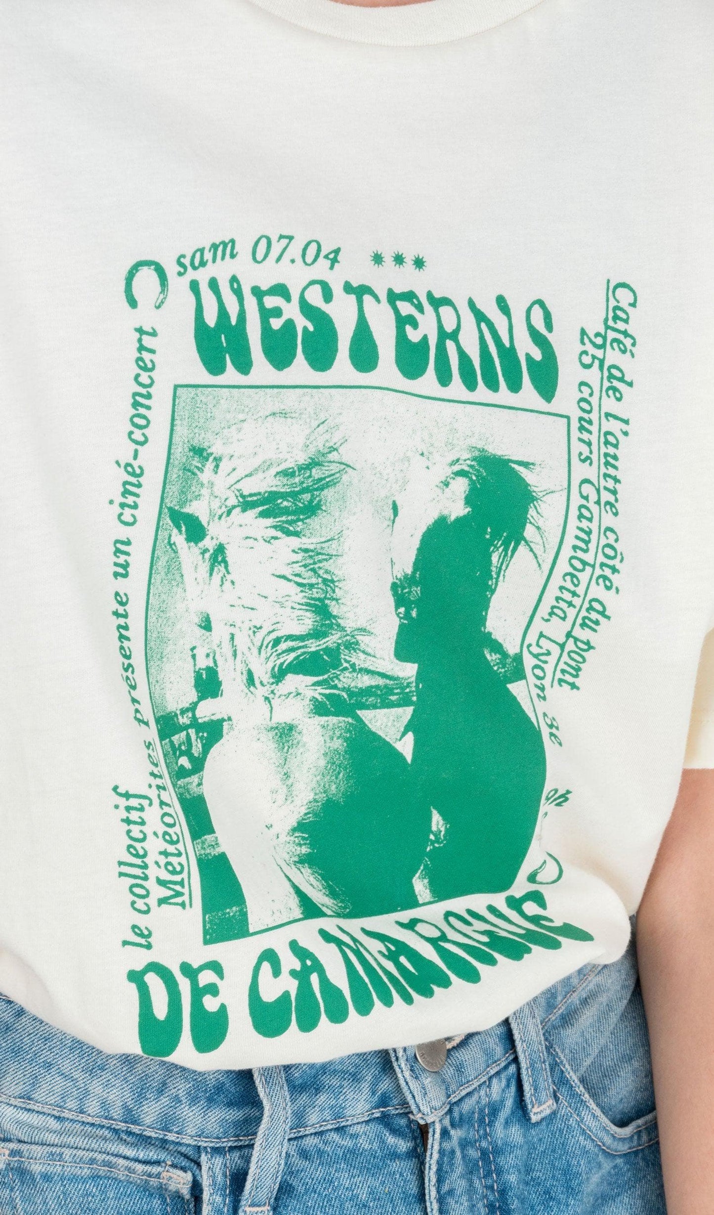 Acapella Ropa Women Graphics Playera Westerns
