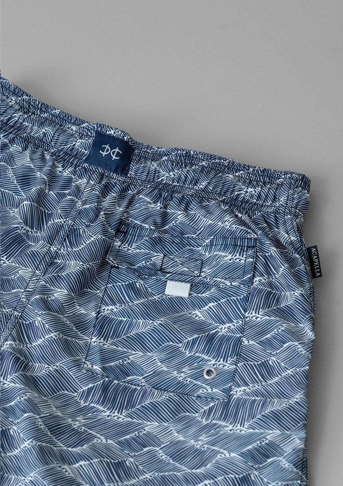 Acapella Wave Clouds Swimsuit - Navy