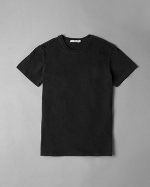 Classic Distressed Tee - Washed Black