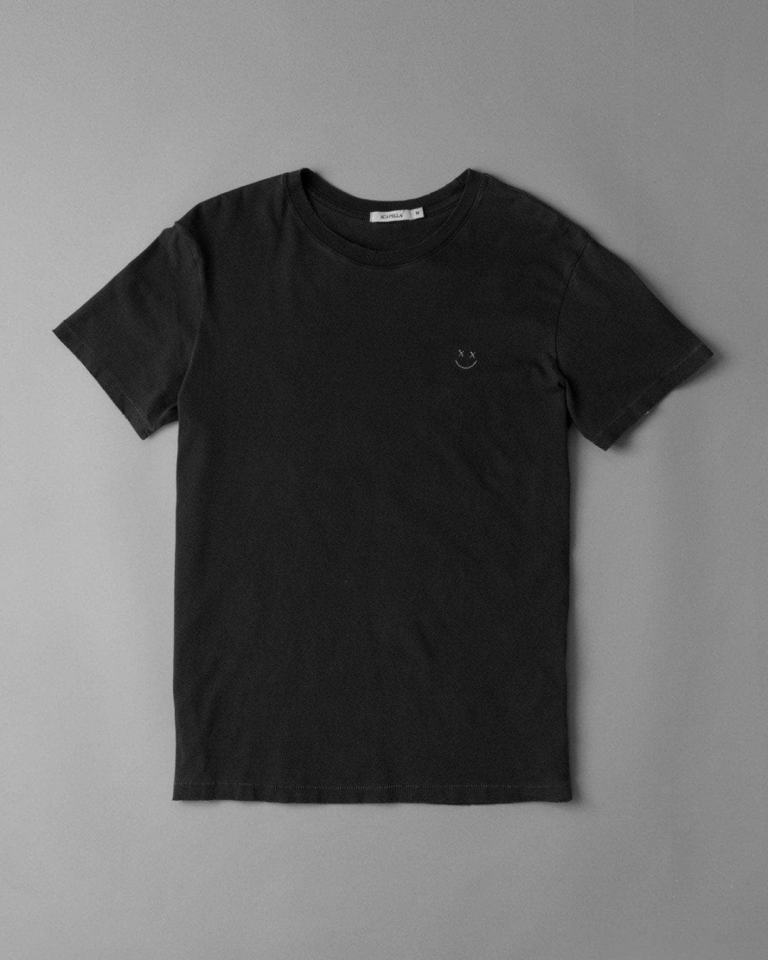 Smiley Tee - Washed Black
