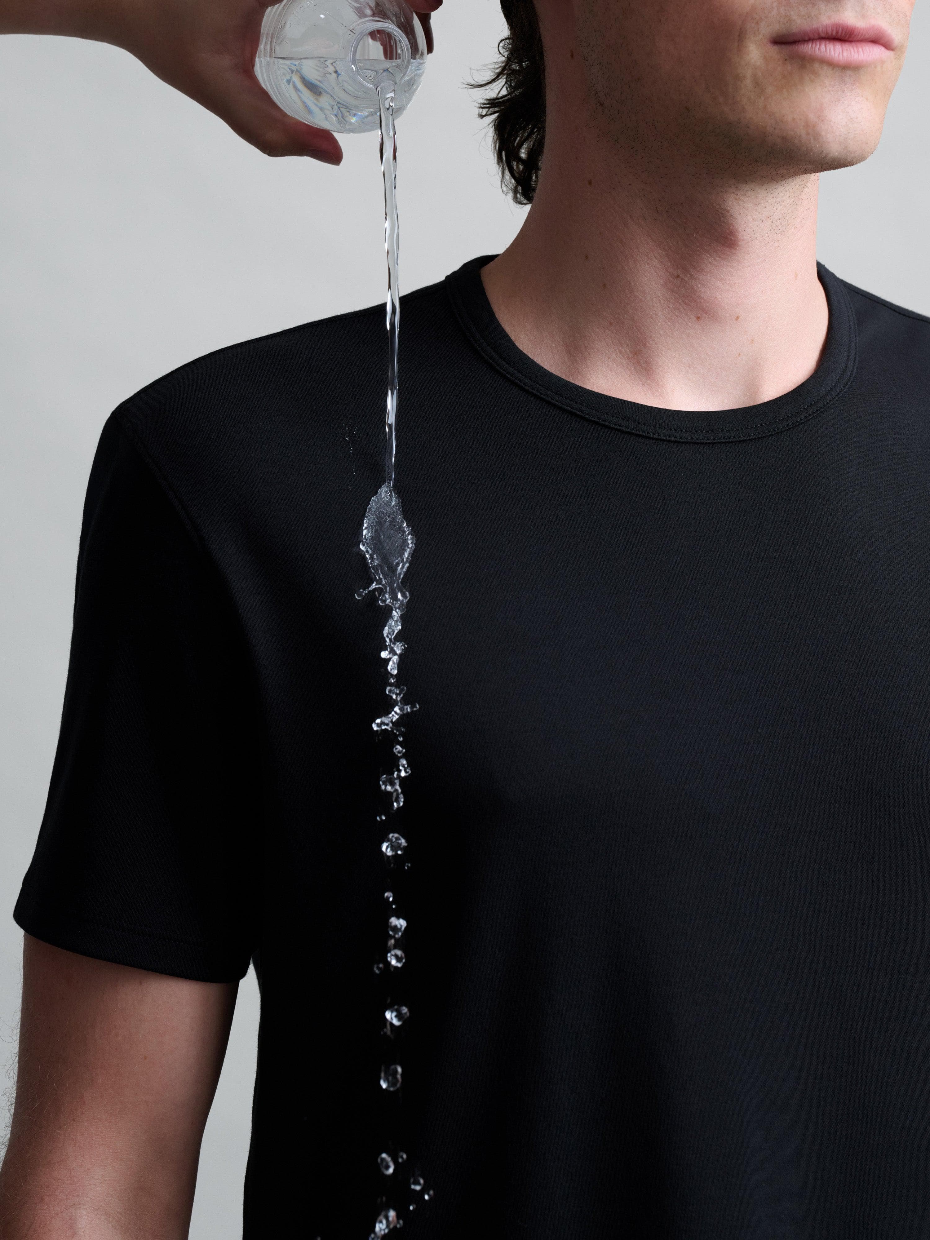 2-Pack Black & White Stain Repellent Pima - Tee