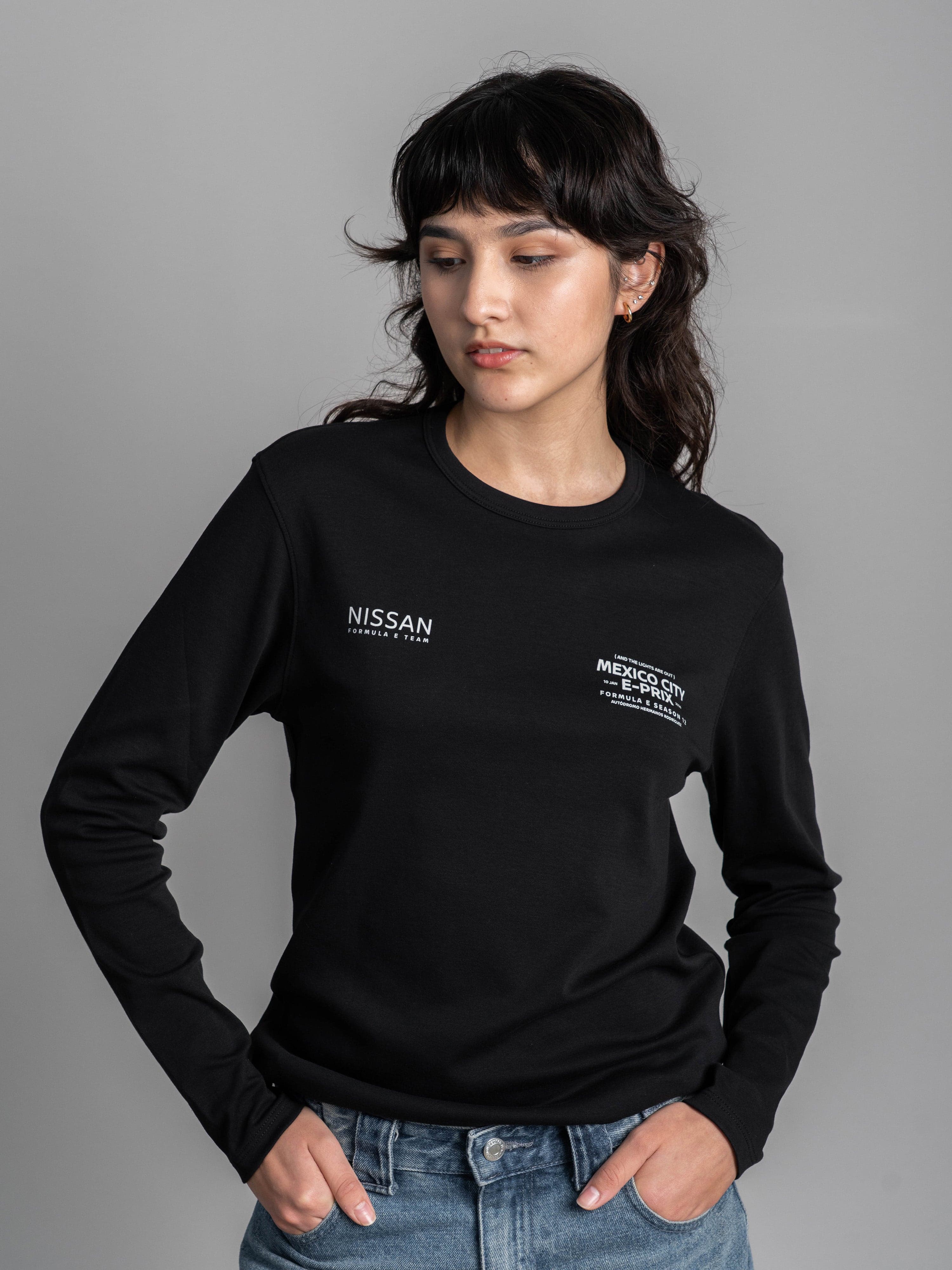 E Team - Black LS SR Tee