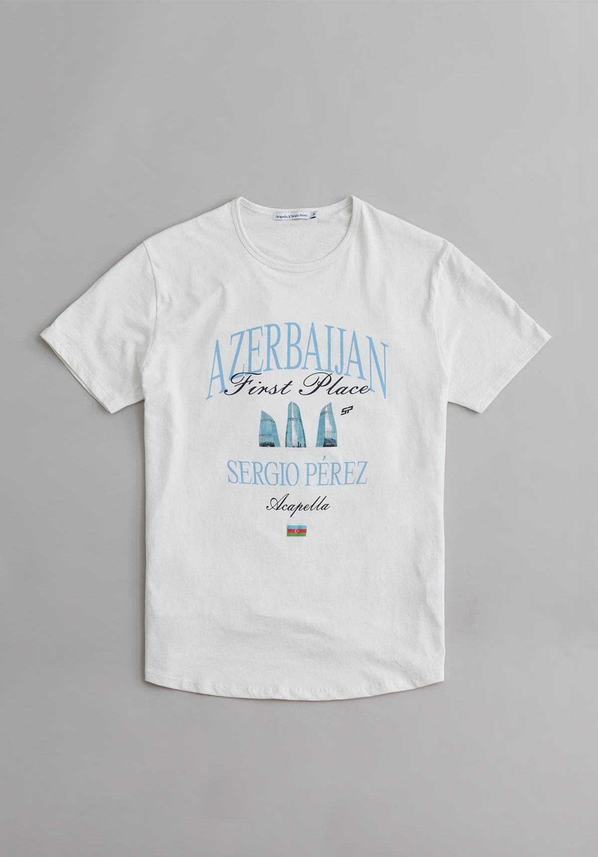 T shirt Azerbaijan - White Front
