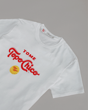 Topo Chico Bottles Tee - White