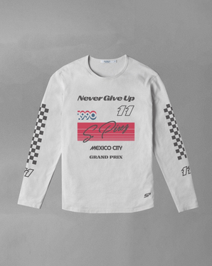 S. Perez Never Give Up LS - White