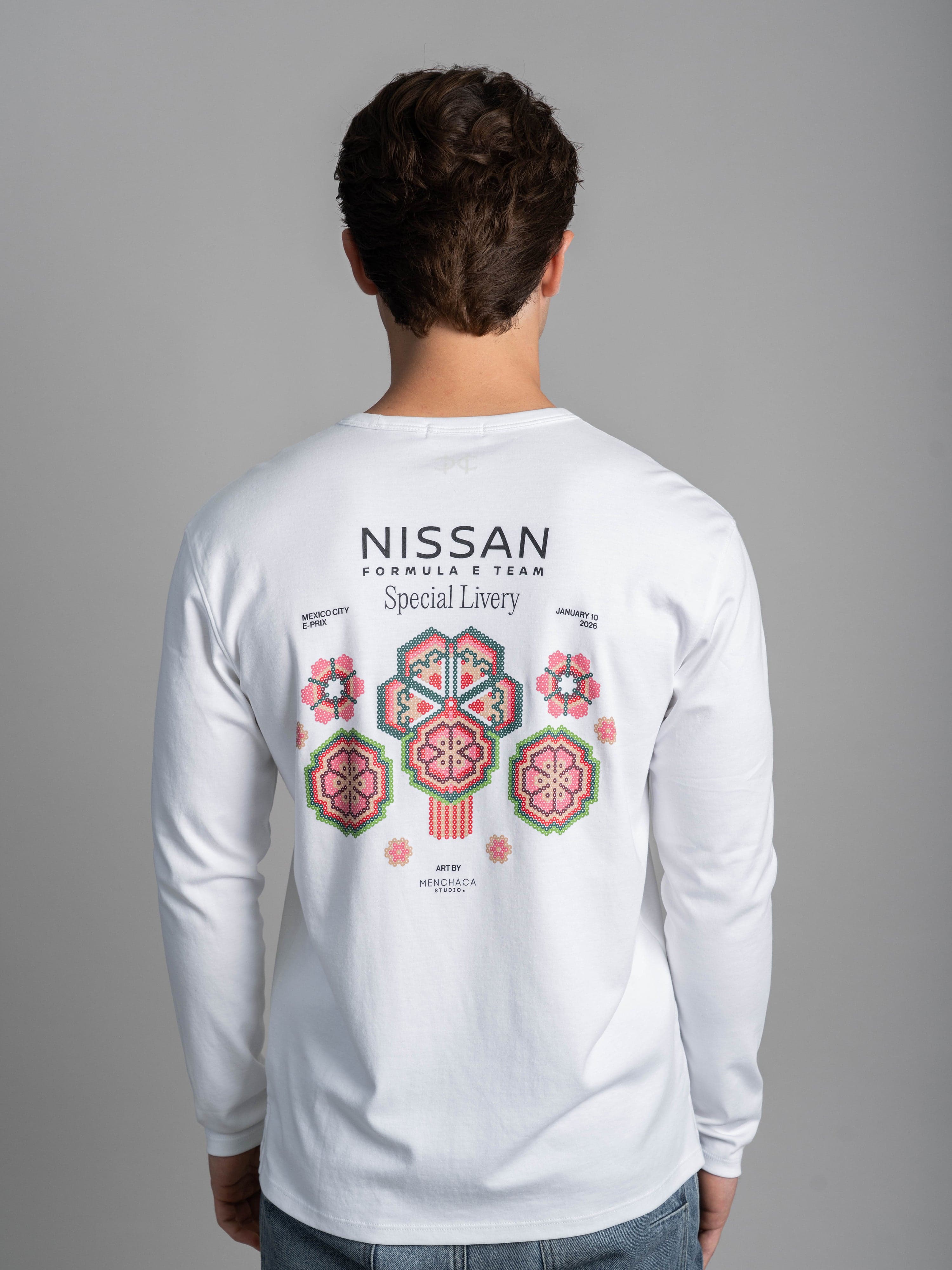 Sakura Huichol - White LS SR Tee