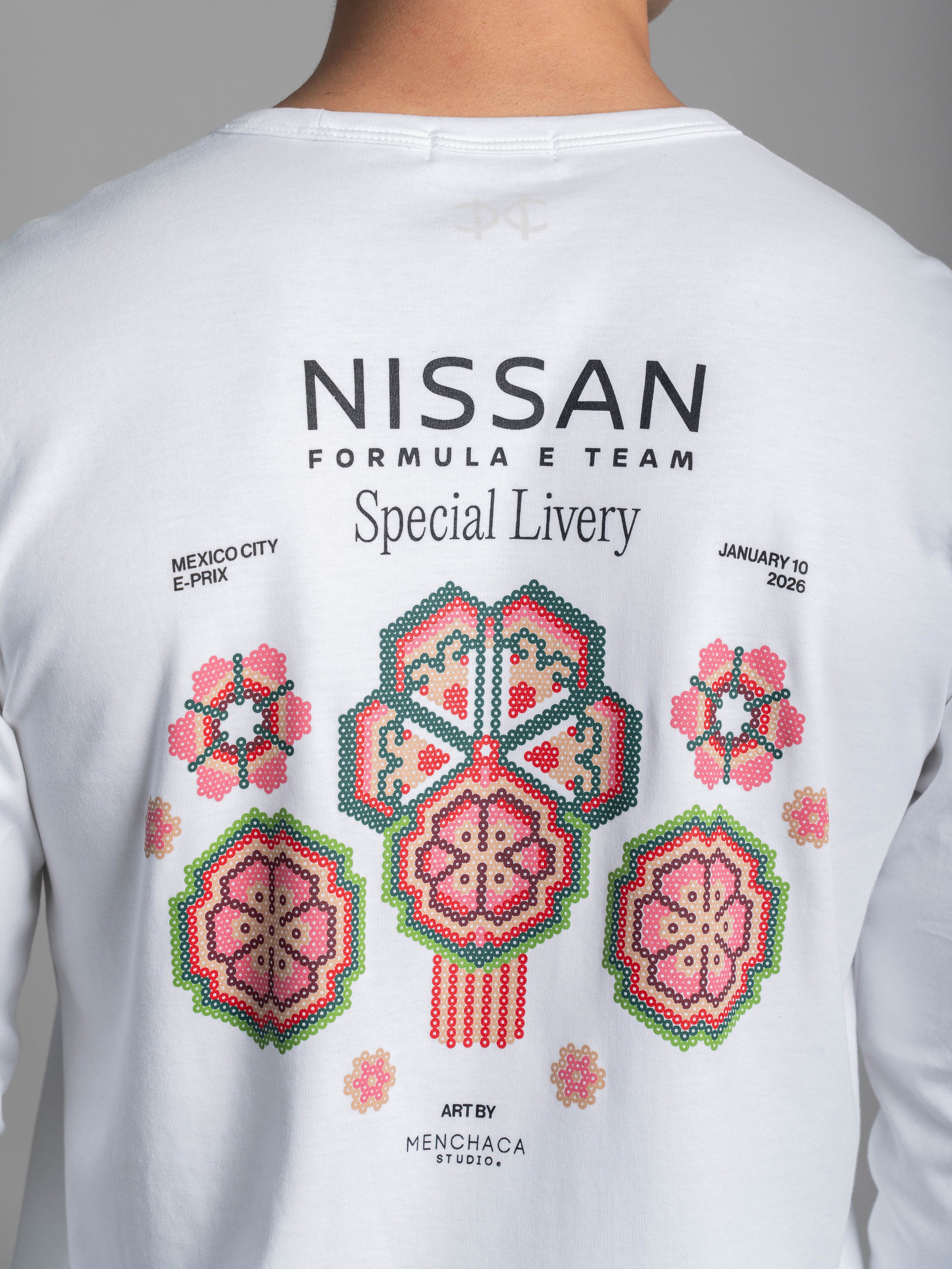 Sakura Huichol - White LS SR Tee