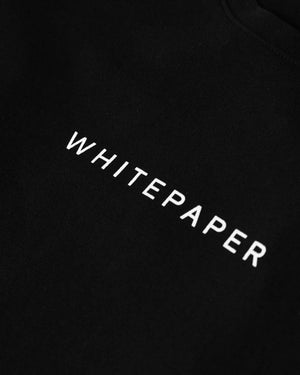 White Paper Tee - Black
