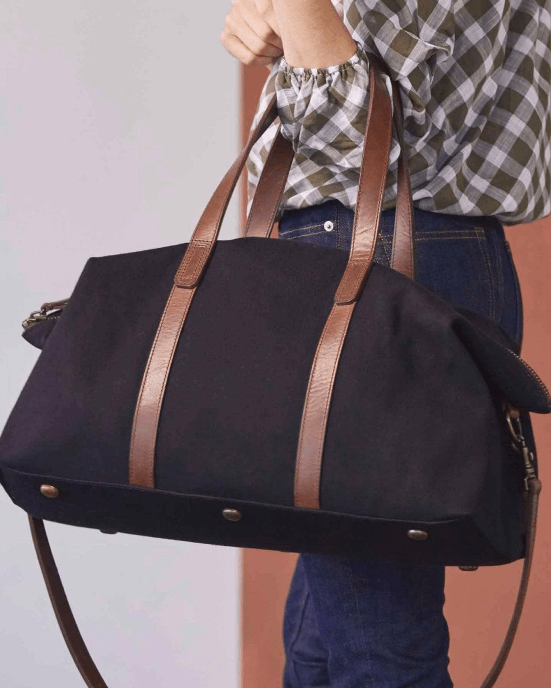 Nisolo Canvas Weekender Bag - Black