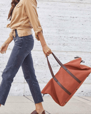 Nisolo Canvas Weekender Bag - Amber
