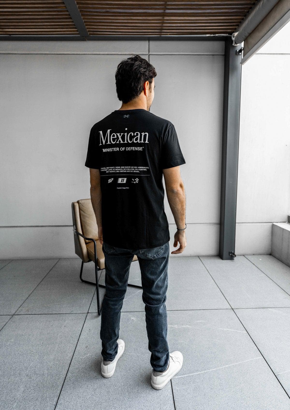 Mexican Minister Map Tee - Black