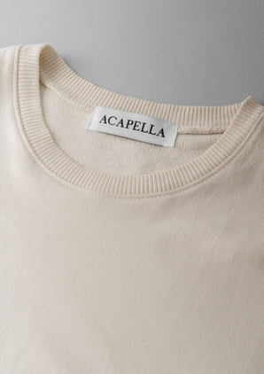 Acapella Ropa Men Pullovers Sudadera Classic Pullover Washed Bone