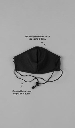Acapella Ropa Acapella Face Mask Cubre Bocas - Black
