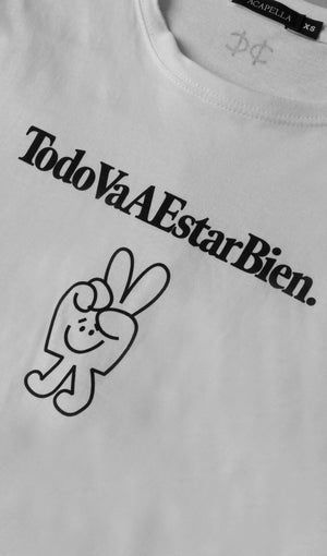 Acapella Ropa Men Graphics Playera Todo va a Estar Bien - Peace
