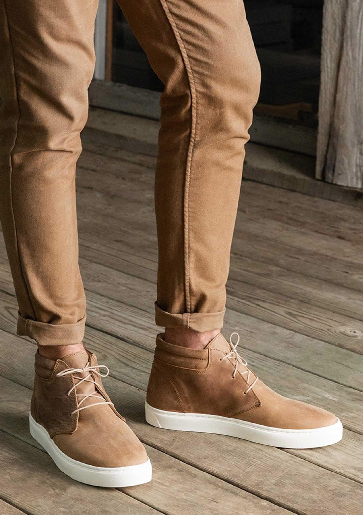 Everyday Mid Top Sneakers - Tobacco