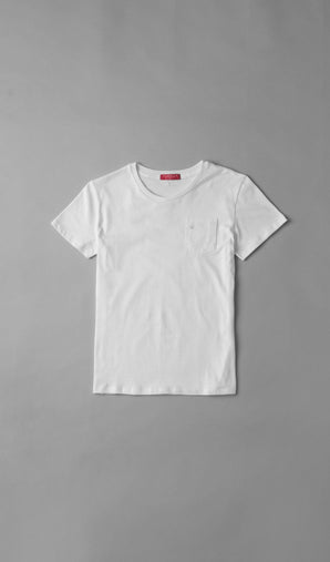 Acapella Ropa Youth Basics Playera X Pocket Classic Tee Youth - White