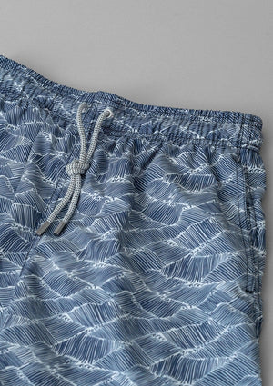 Acapella Wave Clouds Swimsuit - Navy