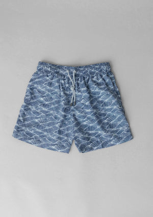 Acapella Wave Clouds Swimsuit - Navy