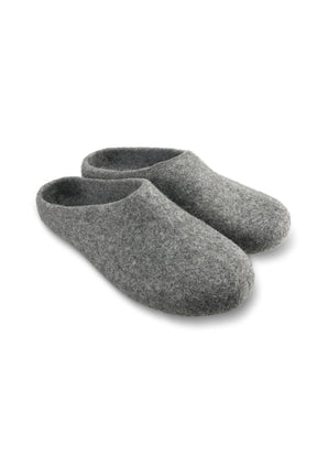 Wool Slippers - Gray