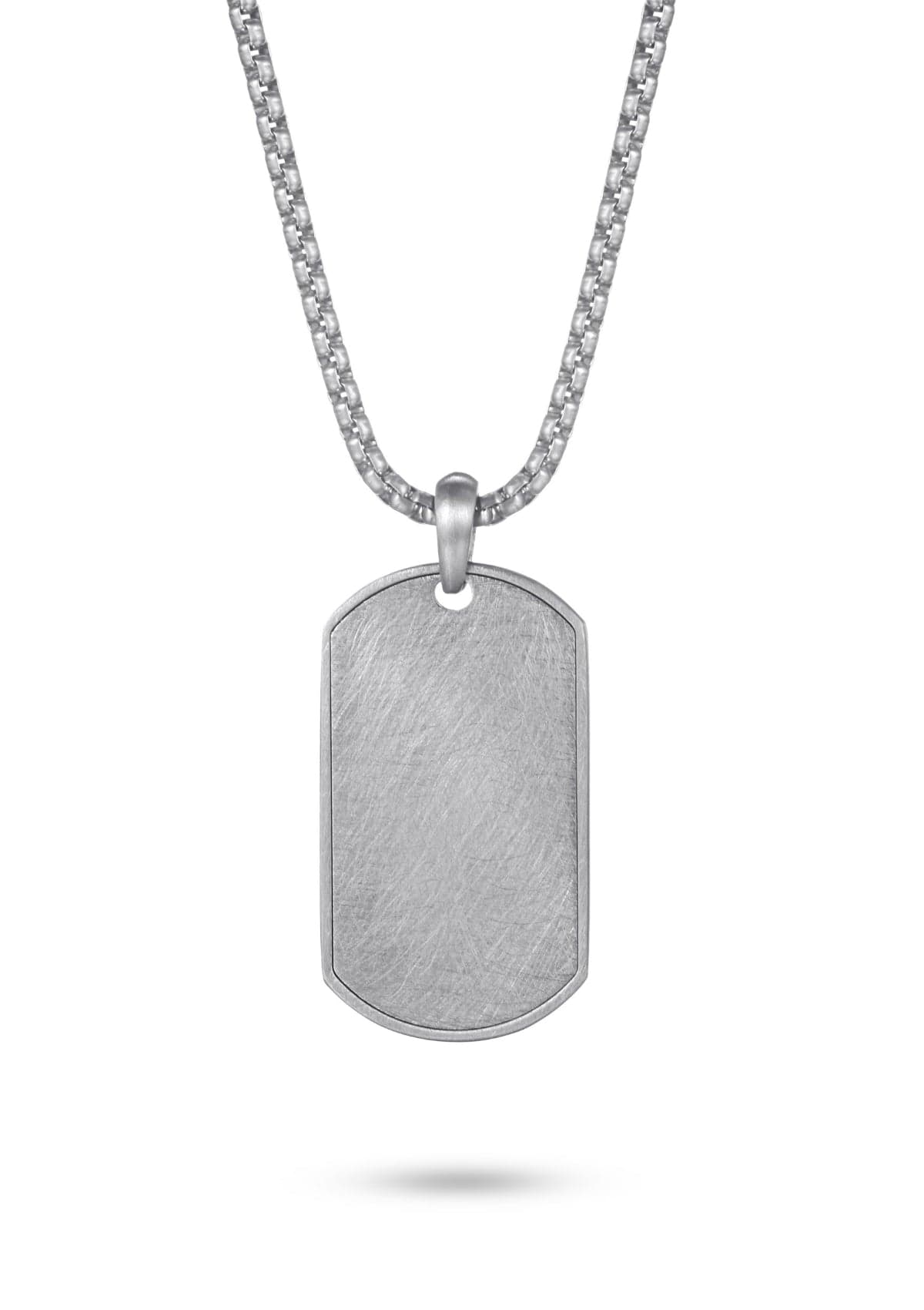 Stainless Steel Dog Tag - Silver