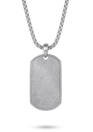 Stainless Steel Dog Tag - Silver