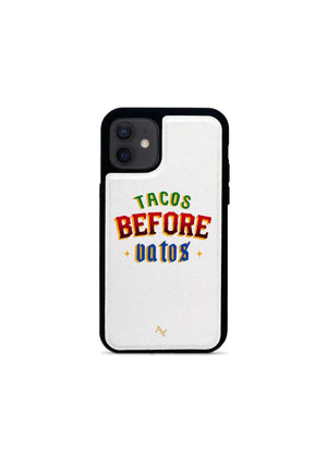 Tacos Before Vatos Phone Case - 12 Mini