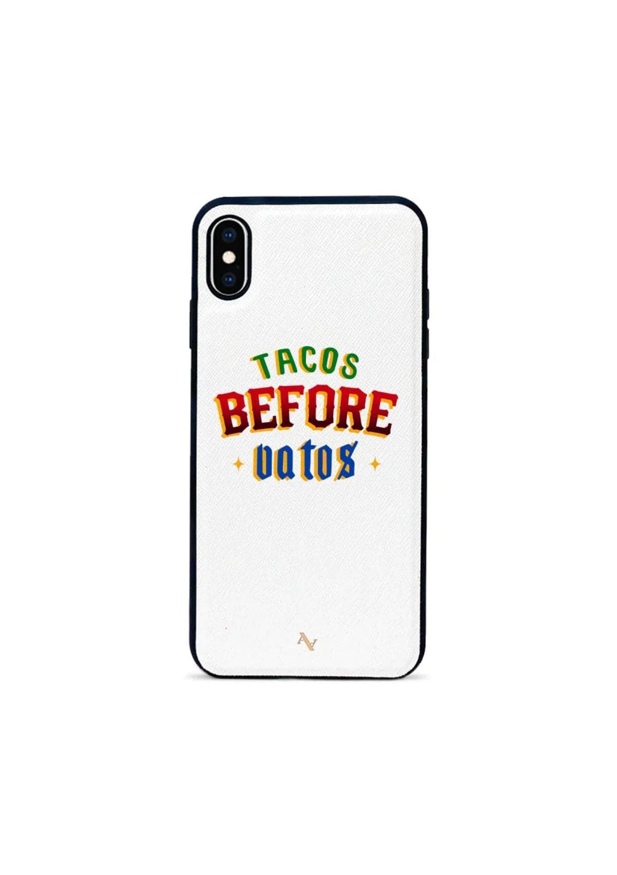Tacos Before Vatos Phone Case - XS Max