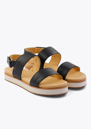 Nisolo Go To Flatform Sandal - Black