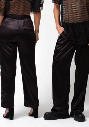 Sarelly Licorice Pants - Black