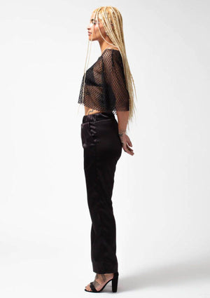 Sarelly Licorice Pants - Black