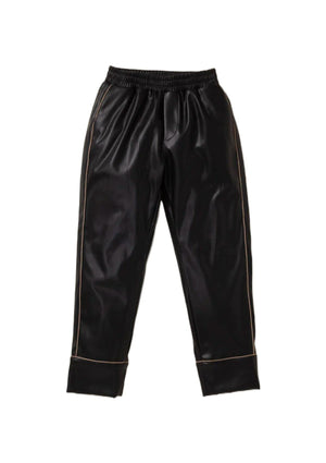 Sarelly Go To Pants - Black Leather