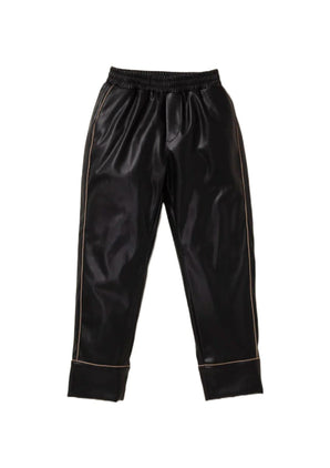 Sarelly Go To Pants - Black Leather